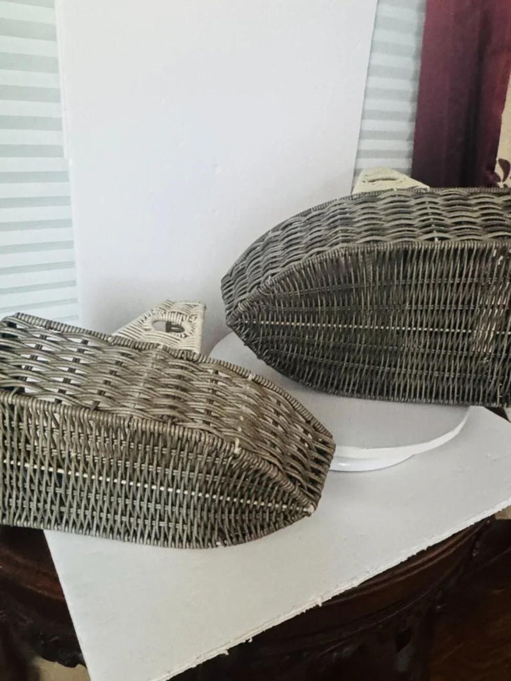 2 Pc Ciroa Woven Tug Boats Handle 15 & 13